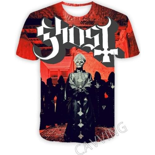 CAVVING 3D Printed Ghost Rock Band Casual T-shirts Hip Hop T Shirts Harajuku Styles Tops Clothing for Men/women T02