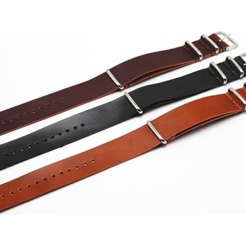 Retro Cowhide Watchbands 18mm 20mm 22mm 24mm Genuine Leather Watch Strap Replacement Leather Bracelet Black Brown Watch Band New