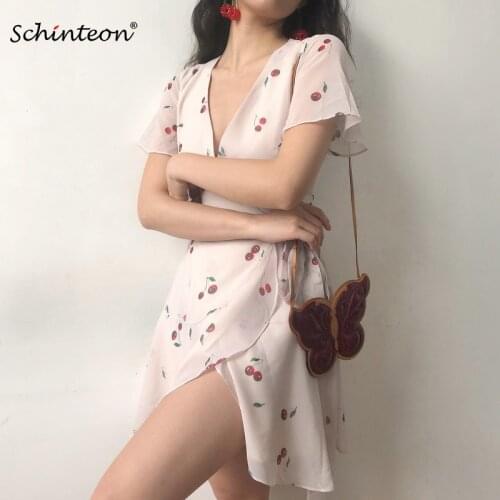 Летние шифоновые платья Schinteon China At AliExpress