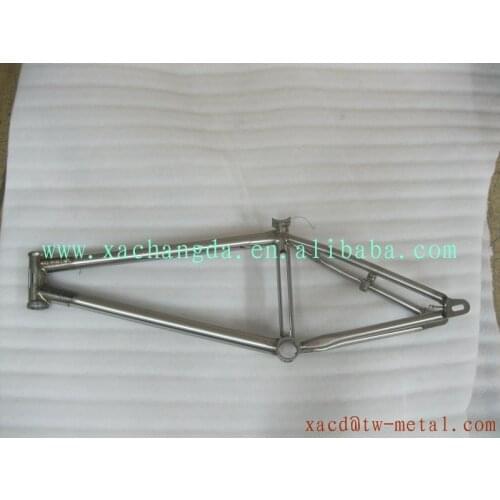 Super light titanium BMX bike frame customized Ti bmx bicycle frame 26"made XACD Ti BMX bike frame