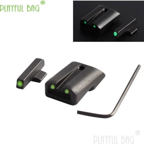Outdoor sports 1911 night light aiming fluorescent aiming refitting tactics front rear point aiming gel ball gun CS DIY qd149