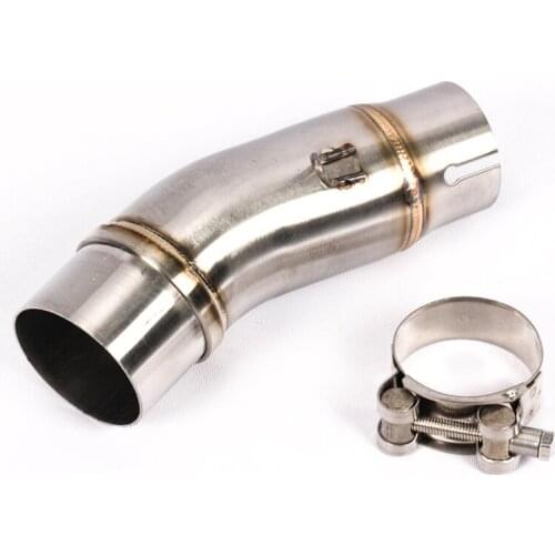 For Kawasaki Ninja400 250 2017-2020 Motorcycle Exhaust Middle Connect Link Pipe Stainless Steel Slop On