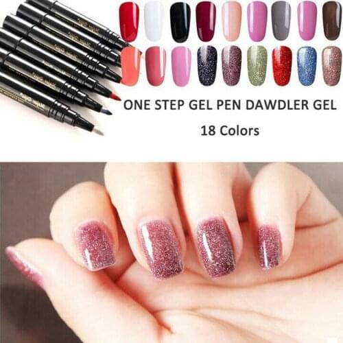High Quality One Step Nail Polish Pen Nail Polish Pen 5ML Soak Off LED Nail Varnish Nail Art Tools for Women Girls