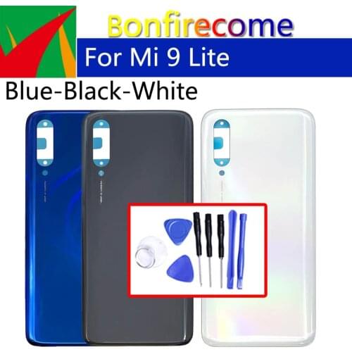 For Xiaomi Mi 9 Lite Battery Back Glass Cover Door Housing With Adhesive