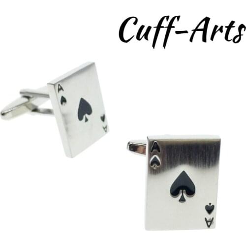 Cufflinks for Mens Ace Cufflinks Shirt Cuff links Gifts for Men Gemelos Les Boutons De Manchette by Cuffarts C10261