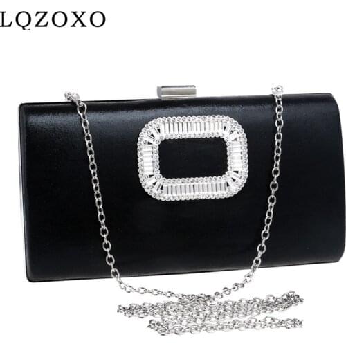 Fashion New Women Evening Clutch Bags Chain Shoulder Handbags Diamonds Metal Beaded Evening Purse Messenger Bags