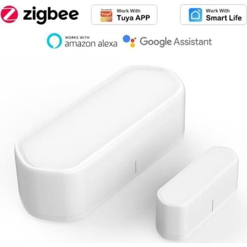 ZIGBEE 3.0 Wireless Door And Window Sensor Detector Alarm for Tuya Smart Life APP Remote Control Work With Alexa Google Home