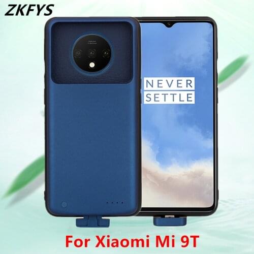 ZKFYS Powerbank Case For Xiaomi Mi 9T Battery Case 5000mAh Slim Power Bank Cover For Xiaomi 9t External Battery Charging Cases