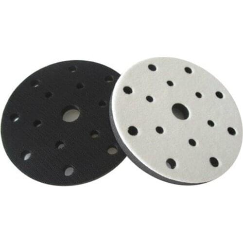 1PC Soft Interface Pad 6 Inch 150mm 15Holes Buffer Sponge for For Sanding Pads Automobiles Motorcycles Abrasive Tools