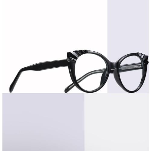 2020 Women Anti Blue Light Glasses Cat Eye Female Blue Ray Blocking Eyeglasses 0 Degrees Optic Lenses Computer Glasses UV400
