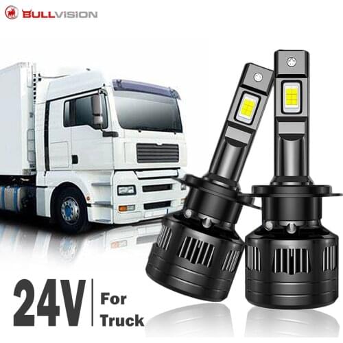 24V LED Headlights For Truck H4 H7 H11 120W 30000 Lumens CSP LED Headlight Bulbs for lorry 6500K Super Bright DC 9V-32V