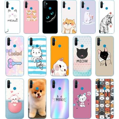 27 Cute cats and animals gift Soft Silicone Tpu Cover phone Case for OPPO A1K A5S A7 AX7 A5 A9 2020 Realme C3 Case