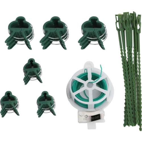 31PCS/Set Plant Binding and Clip Set Plant Support Clips Grafting Tools for Greenhouse Gardening