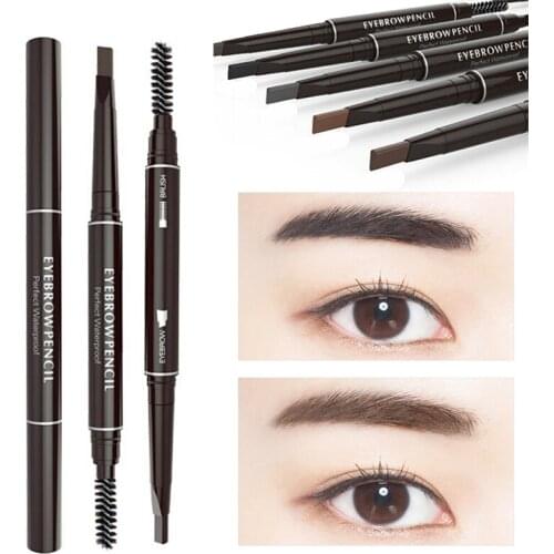 5 Style Automatic Rotating Double-head Eyebrow Pencil Waterproof Makeup Paint Eye Brow Pen Cosmetics Eyes Tools Cosmetics TSLM1
