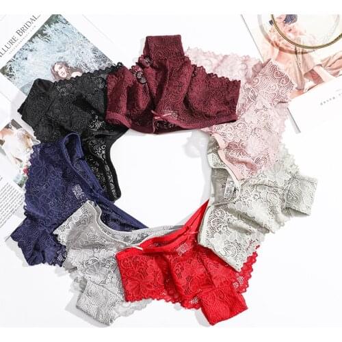 7pcs Womens Panties For Woman Underwear Sexy Lace Female Panties Briefs Sexy Underwear Women Underpants Sexy Lace BANNIROU