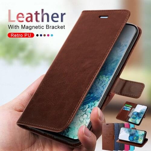 For Samsung Galaxy s20 plus case Leather flip Magnetic case for Samsung s 20 20plus s10 plus s 10plus stand wallet cover coque