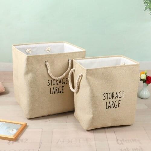 Cube Foldable Laundry Basket Storage Basket Dirty Clothes Storage Bin Toy Organizer Watrproof Home Organizer Sundries Bucket Bag