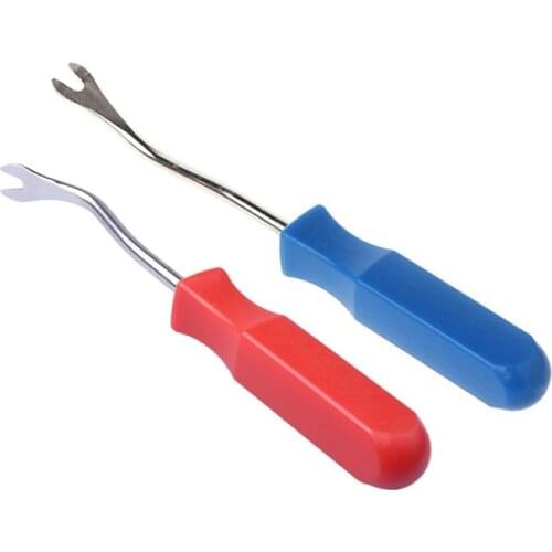 Two of you. Upholstery Clip Interior car door Panel Fastener Upholstery Clip remover tool 4 inch-blue-silver and red-Silver