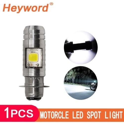 H4 BA20D P15D Motorcycle Headlight Lamp COB LED 2000LM Super Bright Autobike Fog Lamp 6000K Hi/Lo Beam Light 16W