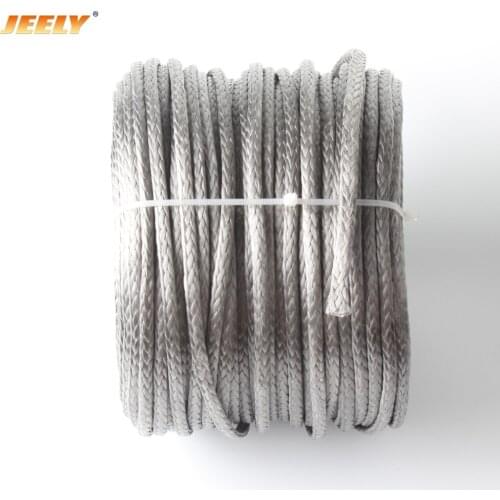 JEELY 5MM*100M Winch Line UHMWPE Fiber Hollow Braid Rope For 4WD 4x4 ATV UTV Boat Offroad