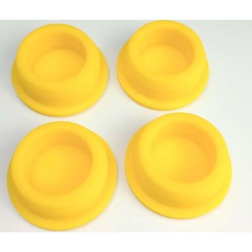 Yellow Bore 15-48.5mm Round Silicone Rubber Seal Hole Plug Blanking End Caps Crafts Hobby DIY Seal T Type Stopper