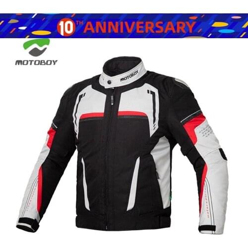1pcs MOTOBOY Motocorss Off-road Riding Reflective Light 600D Waterproof Windproof Winter Warm Lining Coat Motorcycle Jacket