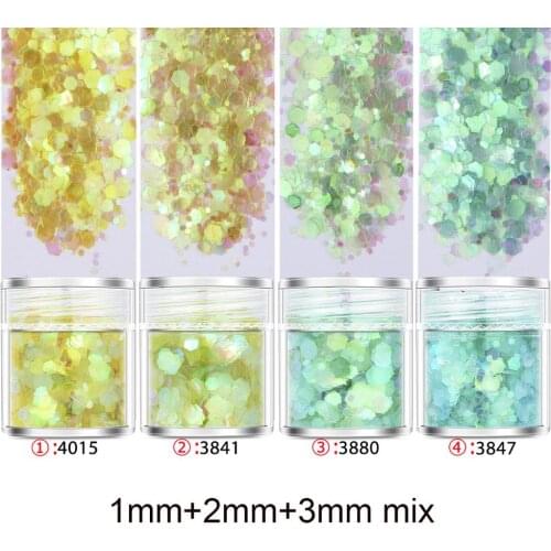 4 pots Mix UV Epoxy Resin Mold Filling Sequins Nail art DIY Making Epoxy Resin Jewelry Supplies for jewelry Finding