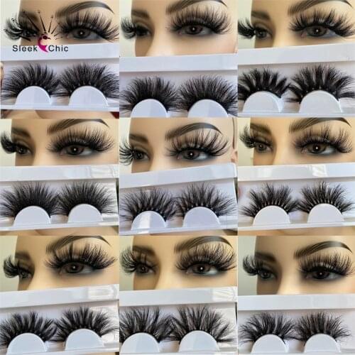Premium 8D False Lashes Fluffy Mink Eyelashes Wholesale Fake Lashes In Bulk Full Strip Eyelashes Dramatic 25mm Lashes Vendors