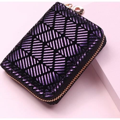 2021 New Fashion Wallet Women Cute PVC Short Purse Ladies Leather Card Holder Female Money Coin Bags