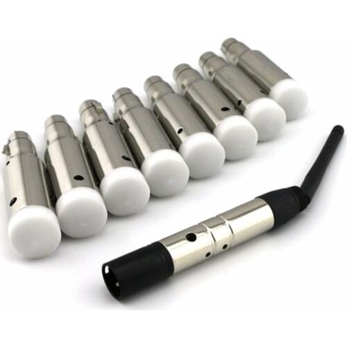 NEW Controller DMX 2.4G Wireless DMX512 Lighting Control Transmitter & Rechargeable Receive for Party Christmas DMX Stage Light