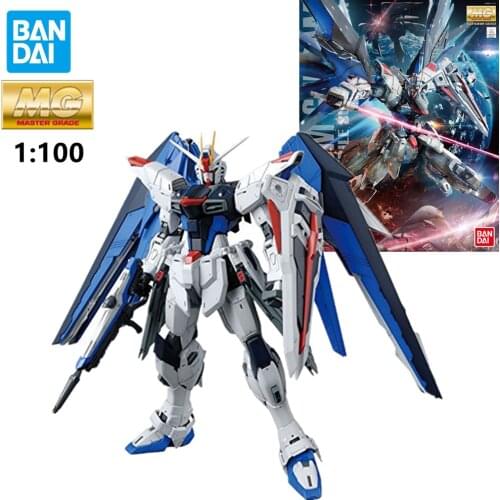 Originele Bandai Mg 1/100 ZGMF-X10A Vrijheid Gundam Ver.2.0 Met Stand Gundam Action Figure Model Modificatie Speelgoed