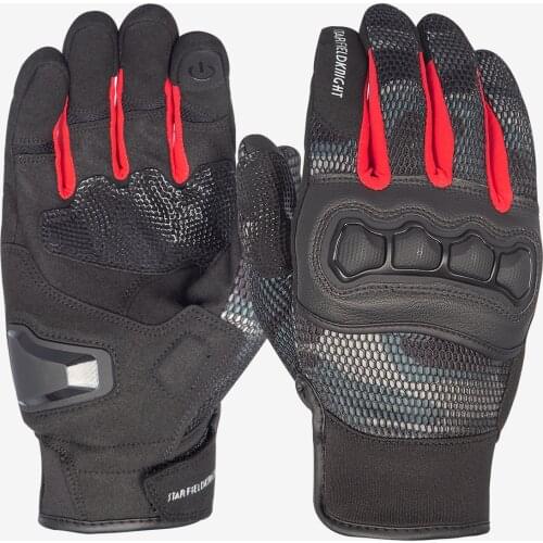SFK Black Red Blue Camouflage Military Full Finger Touch Screen Motorcycle Racing Protective Mens Gloves/ Motocross Accessries
