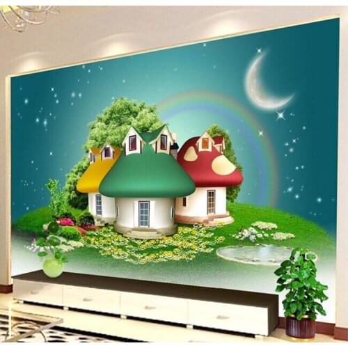Custom Photo Mural Playground Nursery Background Wallpaper Cartoon Kids Room Bedroom Wallpaper Super Mary