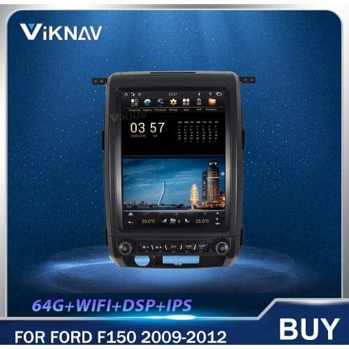 PX6 12.1" Android 9.0 Tesla style Car GPS Navigation For Ford F150 2009 2010-2012 auto Radio stereo Multimedia player head unit