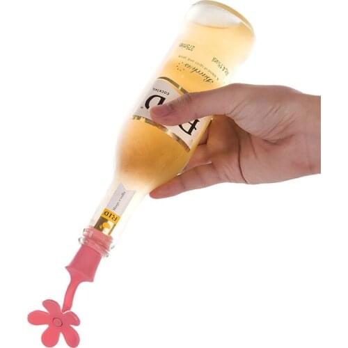 Silicone Wine Bottle Stopper flower shape Wine Cork Plug Party Wine Glass Marker Cup Recognizer Drinking Buddy Beverage Closures