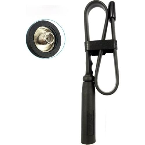 Folding Tactical Antenna SMA-F Female For Baofeng UV-5R UV-82 Kenwood Hyt Radio 47cm VHF UHF 136-520MHz 8W Walkie Talkie Antenna
