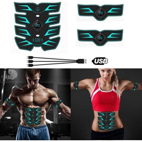 Abdominal Stimulator Muscle Trainer Exercise Bodybuilding Smart Massage Machine Wireless Workout Sport Press Fitness Equipment