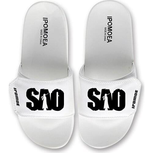 Unisex Anime SAO Slippers Cosplay Summer Soft Rubber Beach Water Sandals for Students Boy Girls Teens 2020