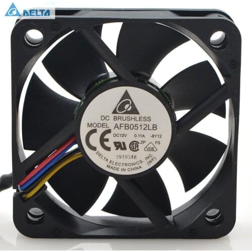 Original for delta AFB0512LB 5015 5CM 0.11A 4-wire speed ball silent cooling fan