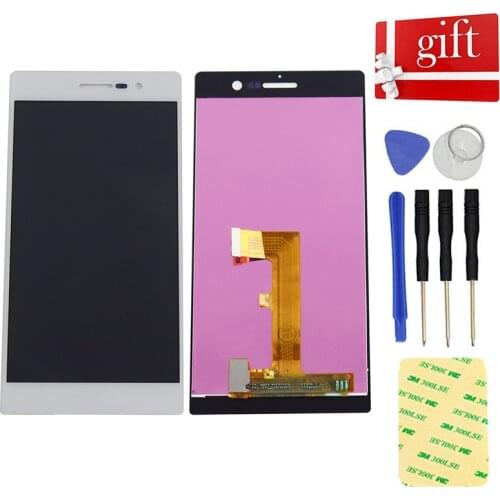 5" For Huawei Ascend P7 LCD Screen L00 L05 L10 LCD Display Screen Panel Touch Screen Digitizer Sensor Glass Assembly Replacement