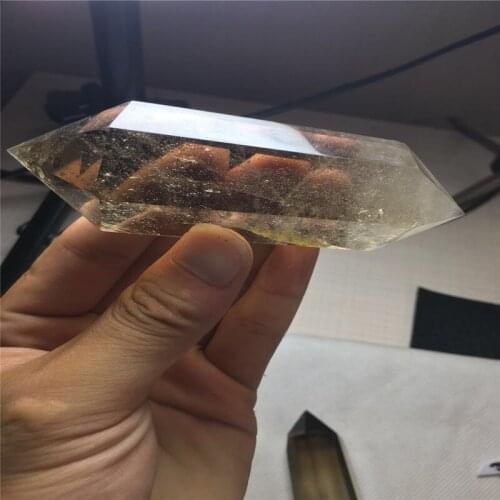 1 kg 7-9 cm natural brown crystal column, brown crystal column, crystal column home decoration