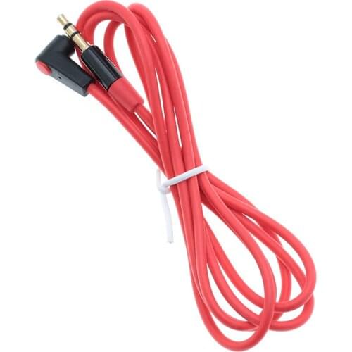 100pcs/lot Elbow 3.5mm Audio Cable Male To Male Extension Cable Aux Jack to Jack Gold Plated Cable For Headphone/Speaker