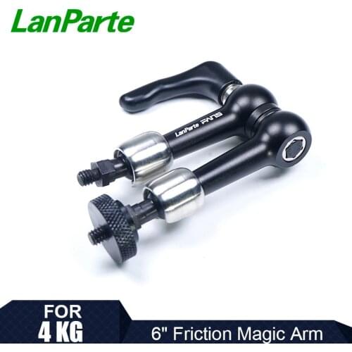 LanParte 6'' Friction Magic Arm monitor articulating arm with 4KG Load Capacity