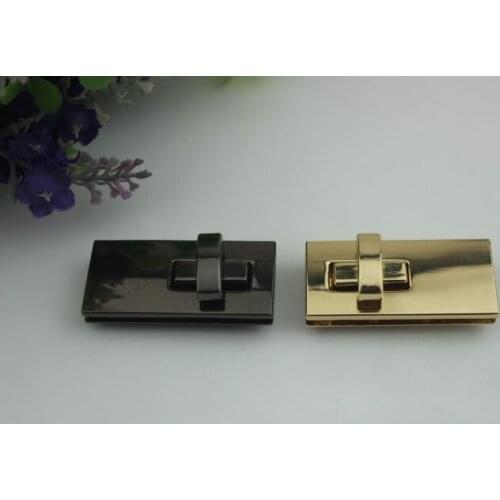 50pcs/lot Luggage hardware accessories square lock twist lock handbags hardware accessories locks