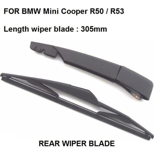 CAR BACK WINDOW For Bmw Mini Cooper R50 / R53 Rear Window Windscreen Windshield Wiper Arm & Blade Set 2001-2004 305MM