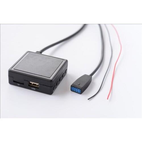 Car Bluetooth 5.0 Wireless HIFI Bluetooth Aux Microphone Adapter TF USB Flash Drive for MW E46 3-SERIES CD AUX