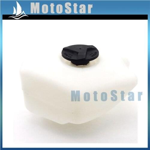 White Plastic Petrol Gas Fuel Tank For Chinese 2 Stroke 47cc 49cc Minimoto Kids Mini Moto Pocket Bike