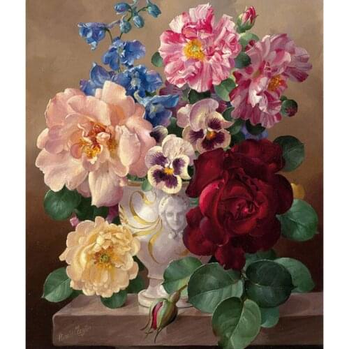 Diamond Mosaic Flower 5D DIY Diamond Painting Cross Stitch Kit Picture Of Rhinestones Full Diamond Embroidery Rose Gift