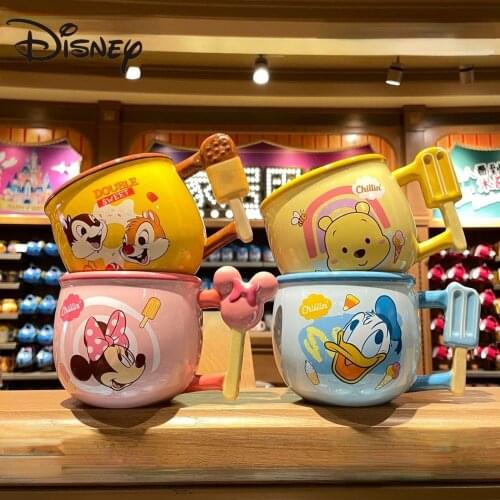Disney Winnie-the-Pooh Mickey Mouse cold drink model mug drinking cup large capacity ceramic coffee mug heatproof milk mug