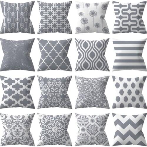 Throw Pillow Covers 2pcs Modern Decorative Throw Pillow Cases Geometric Pillow Covers Cushion Covers for Couch Sofa Bedroom Car